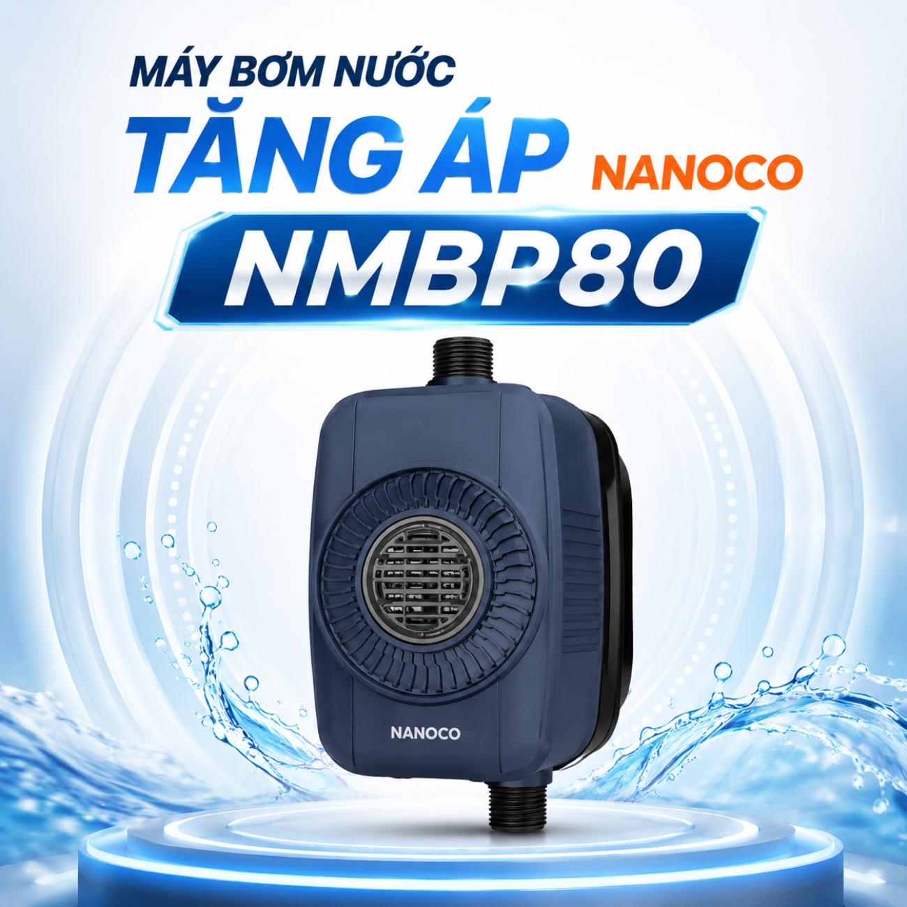 Máy bơm nước tăng áp Nanoco NMBP80