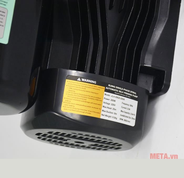 Máy bơm nước tăng áp tự động JLM 60-200A (JLM-GN25-200A) 200W