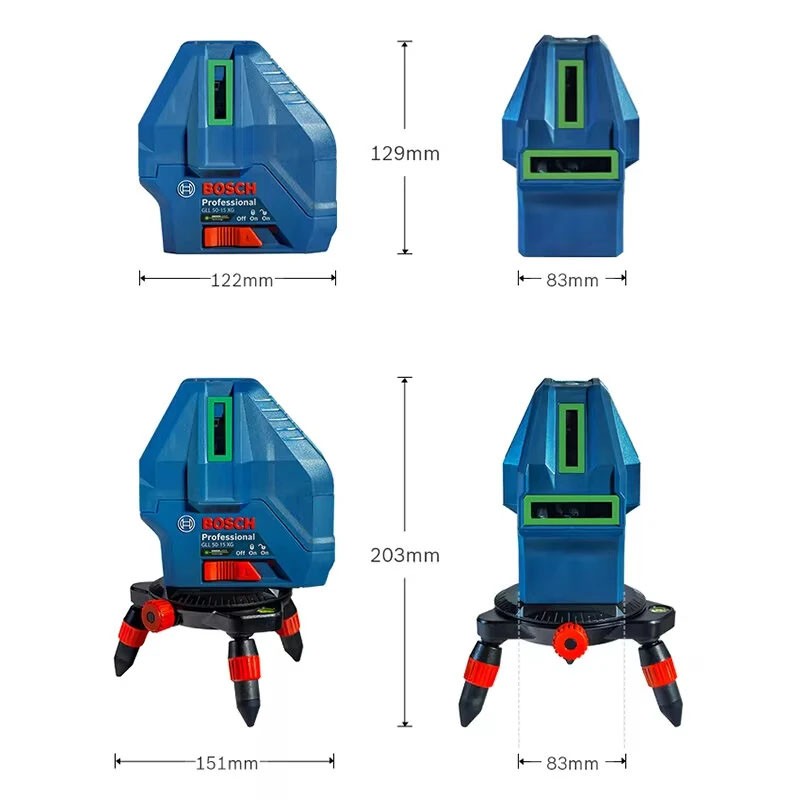 Máy cân mực laser Bosch GLL 50-15 XG 5 tia xanh (06010657K0)