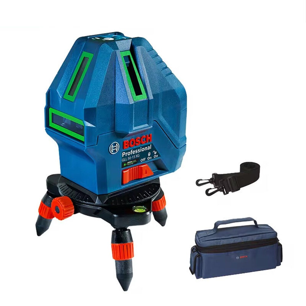 Máy cân mực laser Bosch GLL 50-15 XG 5 tia xanh (06010657K0)