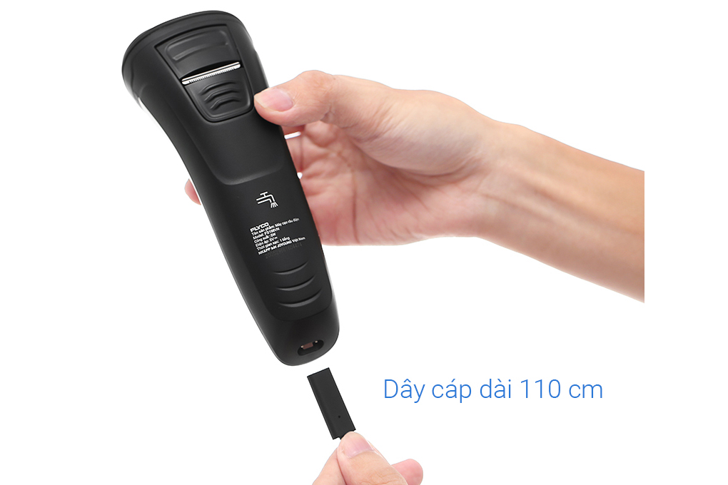 Máy cạo râu 3 lưỡi kép chống nước Flyco FS-198VN