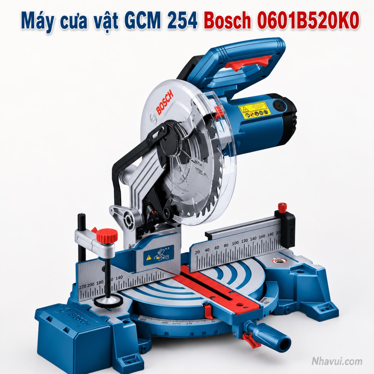 Máy cưa vát Bosch GCM 254 1750W lưỡi cưa 254mm 0601B520K0