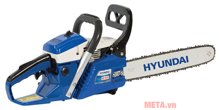 Máy cưa xích chạy xăng Hyundai HD-4110 lam 40cm