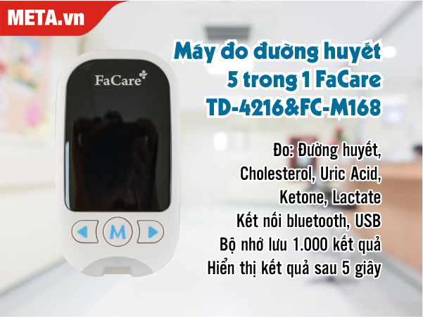 Máy đo đường huyết 5 trong 1 FaCare TD-4216 & FC-M168
