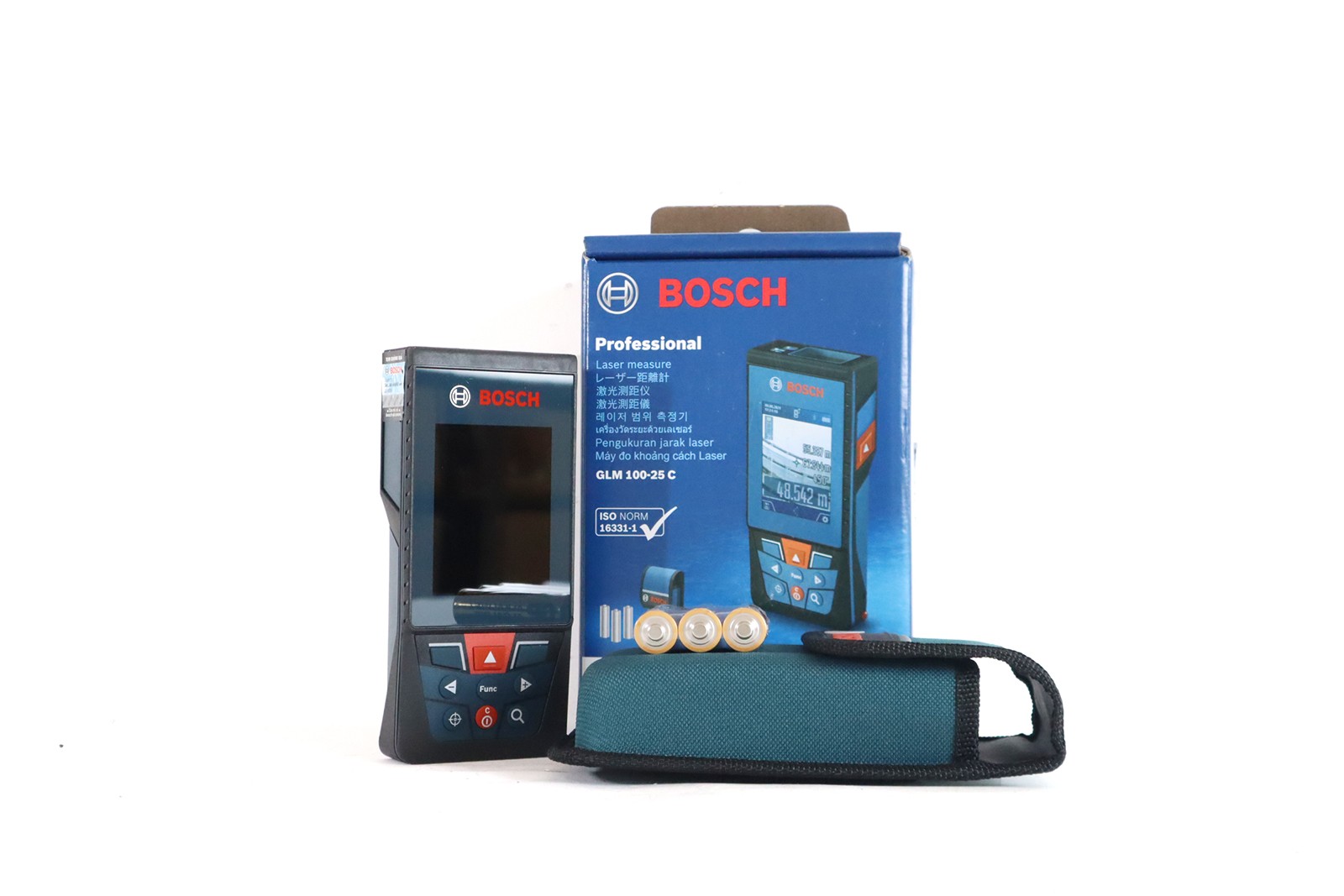 Máy đo khoảng cách laser Bosch GLM 100-25 C 100 m, camera, Bluetooth (0601072YK0)