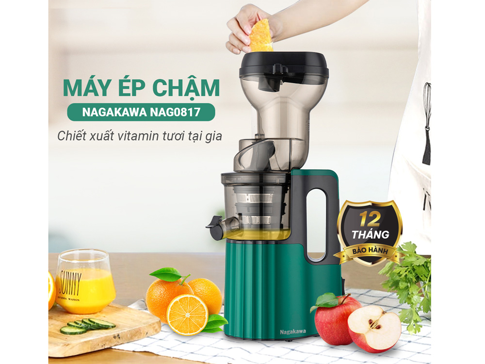 Máy ép chậm Nagakawa NAG0817
