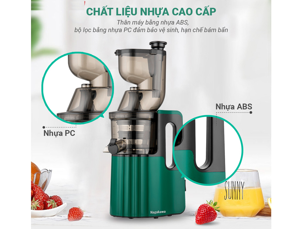 Máy ép chậm Nagakawa NAG0817