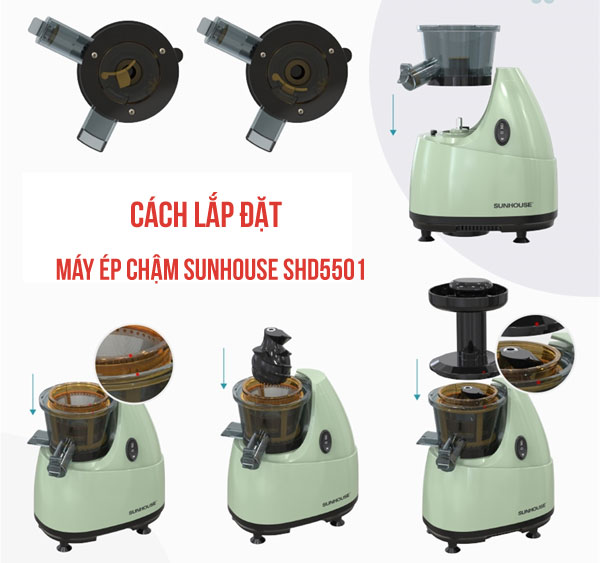 Máy ép chậm Sunhouse SHD5501
