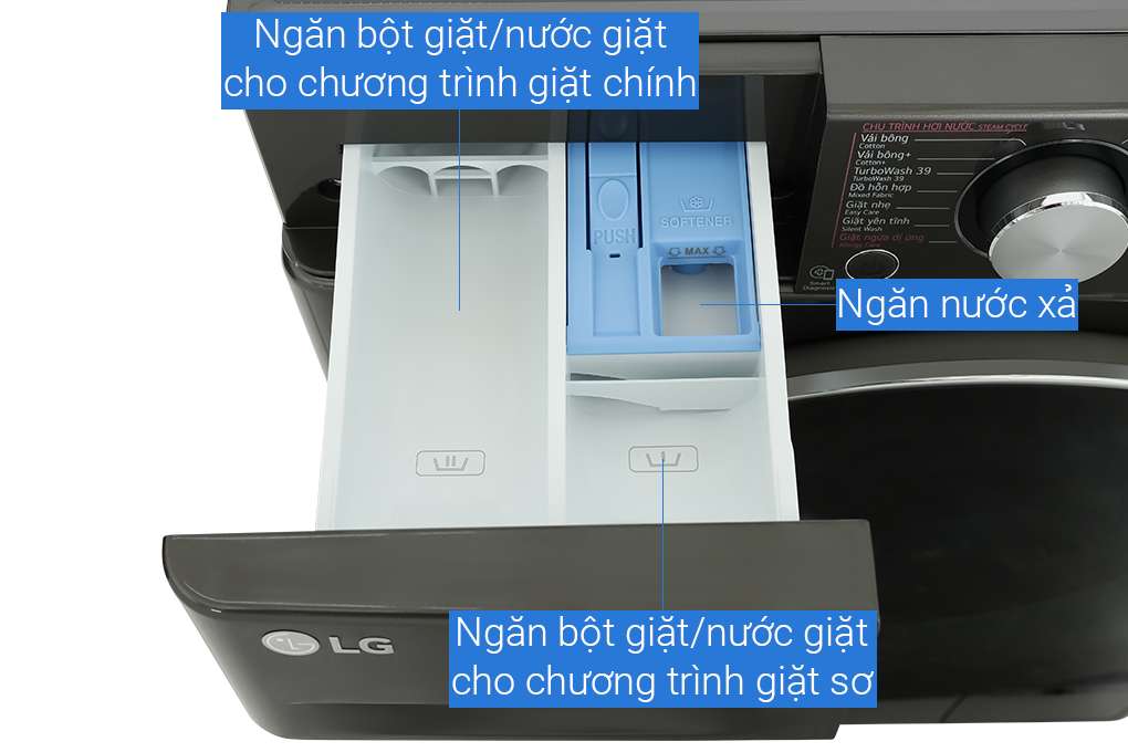 Máy giặt cửa ngang LG AI DD Inverter 12kg FV1412S3B