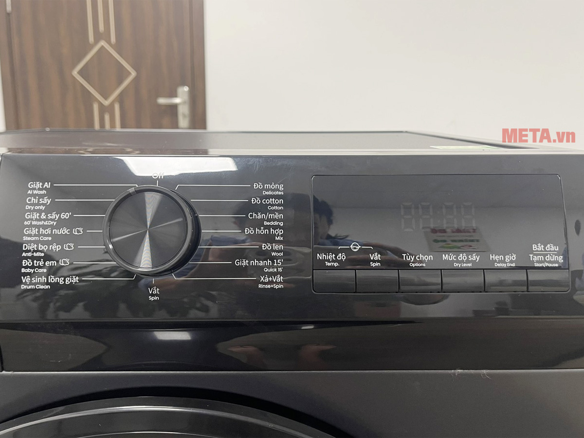 Máy giặt sấy Hisense Inverter WD90N1Y giặt 9kg sấy 6kg