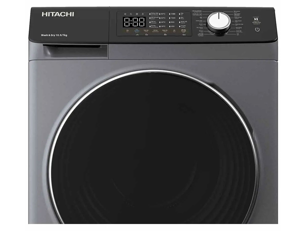 Máy giặt sấy Hitachi Inverter BD-D1054HVOS giặt 10.5kg sấy 7kg