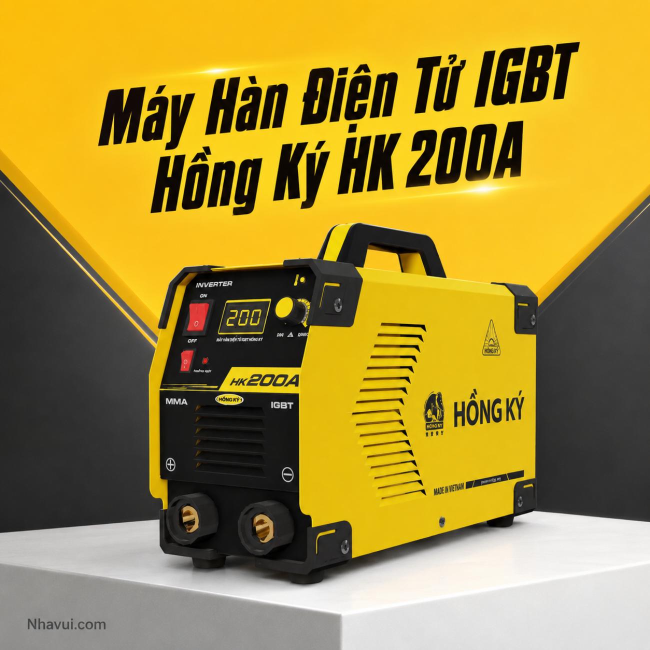 Máy Hàn Điện Tử IGBT Hồng Ký HK 200A