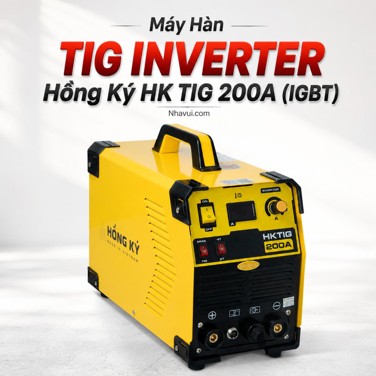 Máy Hàn TIG Inverter Hồng Ký HK TIG 200A IGBT
