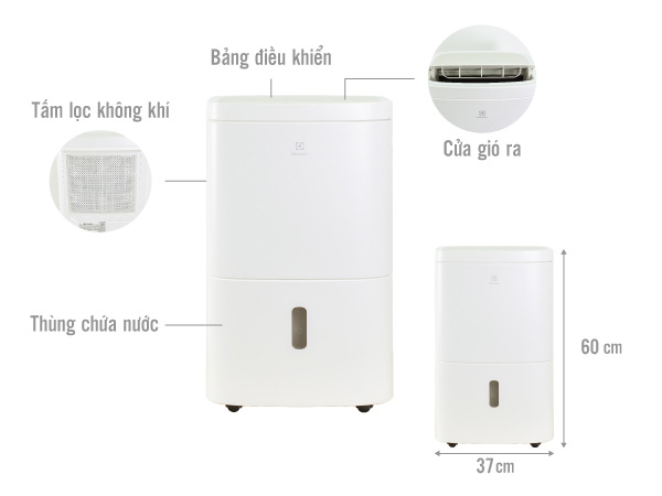 Máy hút ẩm Electrolux UltimateHome 300 EDH10TRBW1