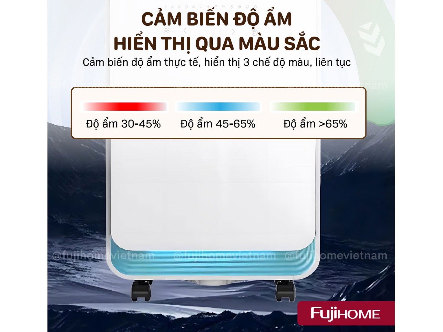 Máy hút ẩm Fujihome DH12NEW 12 lít/ngày