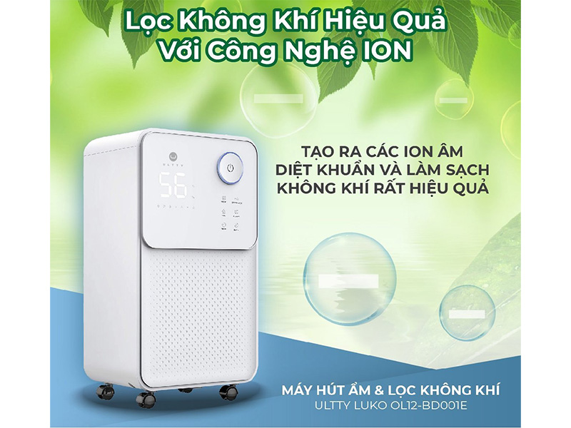 Máy hút ẩm lọc không khí Ultty LUK016