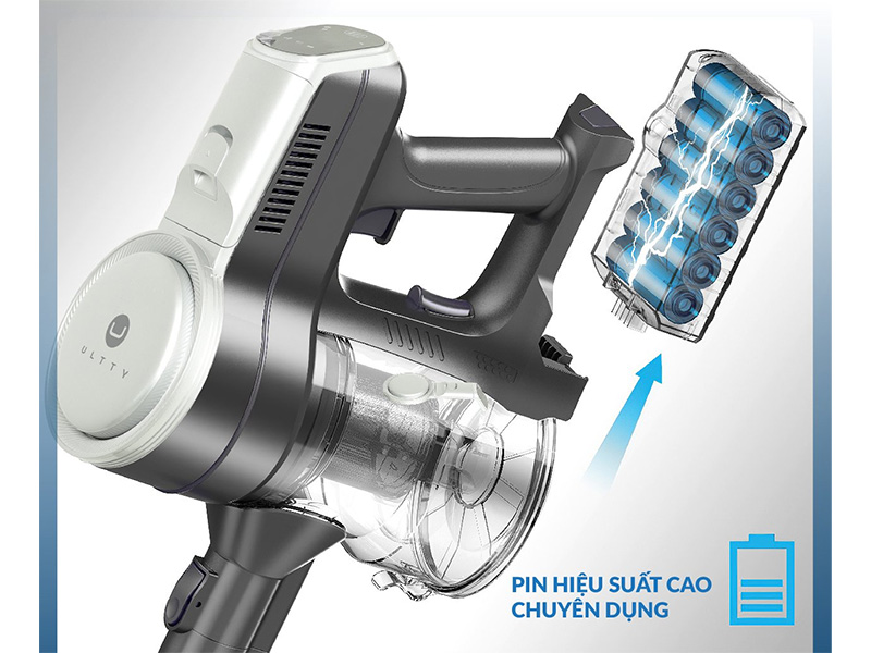 Máy hút bụi và lau nhà không dây Ultty V08