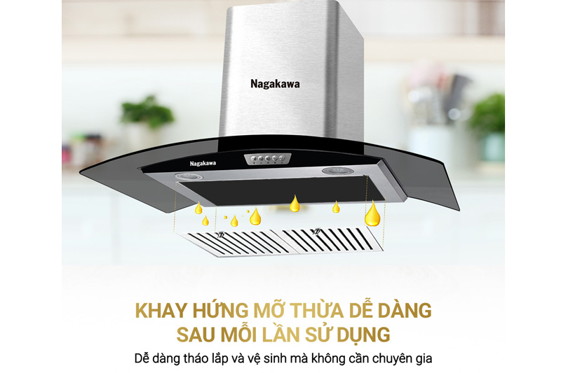 Máy hút mùi than hoạt tính cỡ lớn Nagakawa NAG1857