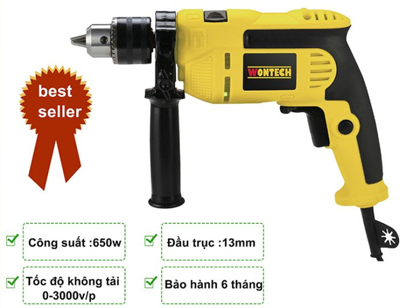 Máy khoan điện Wontech ID7136 650W