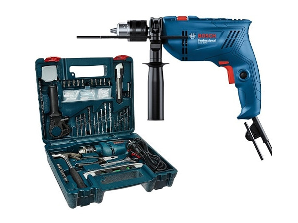 Máy khoan động lực Bosch GSB 600 kèm bộ 100 món (06011A03K1)