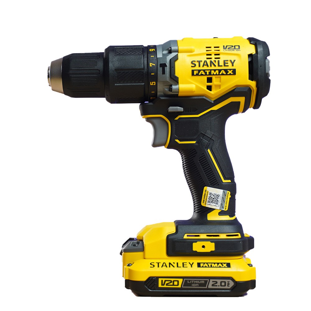 Máy khoan động lực pin không chổi than Stanley SBD715D2K 60Nm (kèm 2 pin 2.0Ah, sạc)