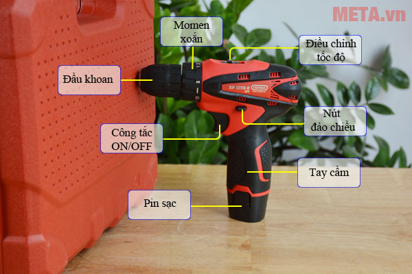 Máy khoan pin Oshima KP12 SD-K 12V