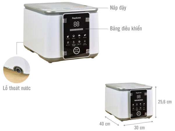 Máy khử khuẩn thực phẩm Nagakawa NAG3906 công nghệ Hydroxyl