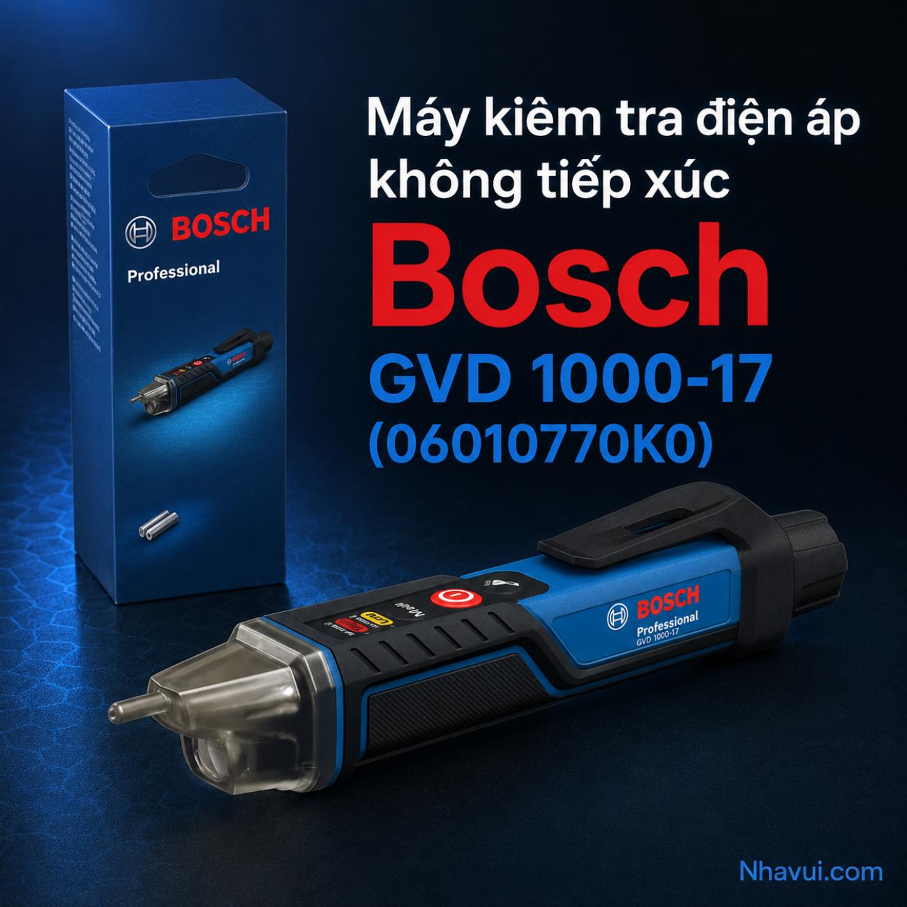 Máy kiểm tra điện áp không tiếp xúc Bosch GVD 1000-17 24–1000V AC 06010770K0