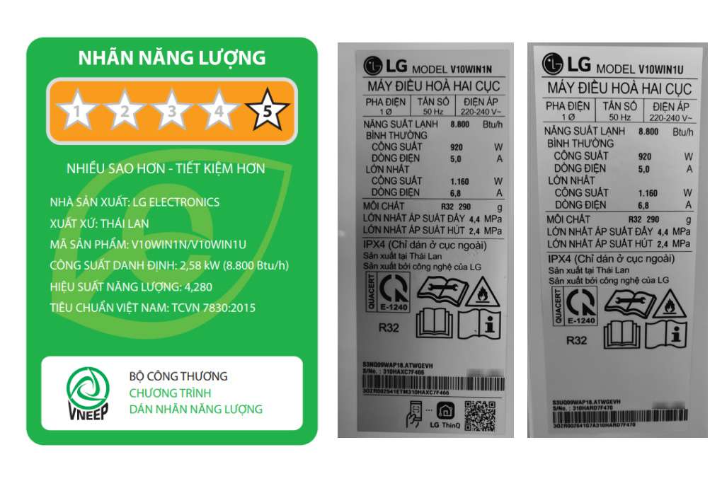 Máy lạnh LG Inverter 1HP V10WIN1