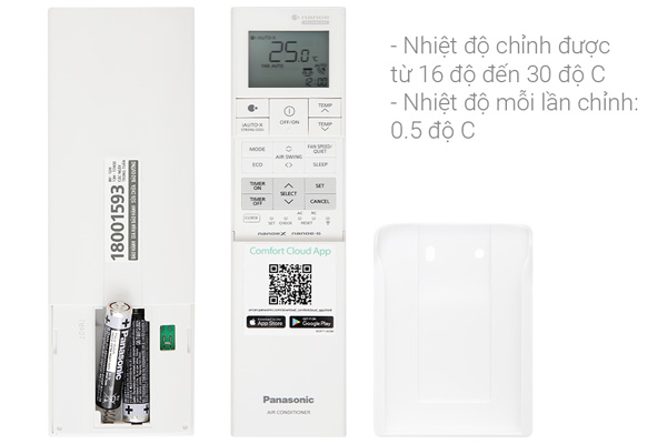 Máy lạnh Panasonic Inverter 1.5HP CU/CS-XU12ZKH-8