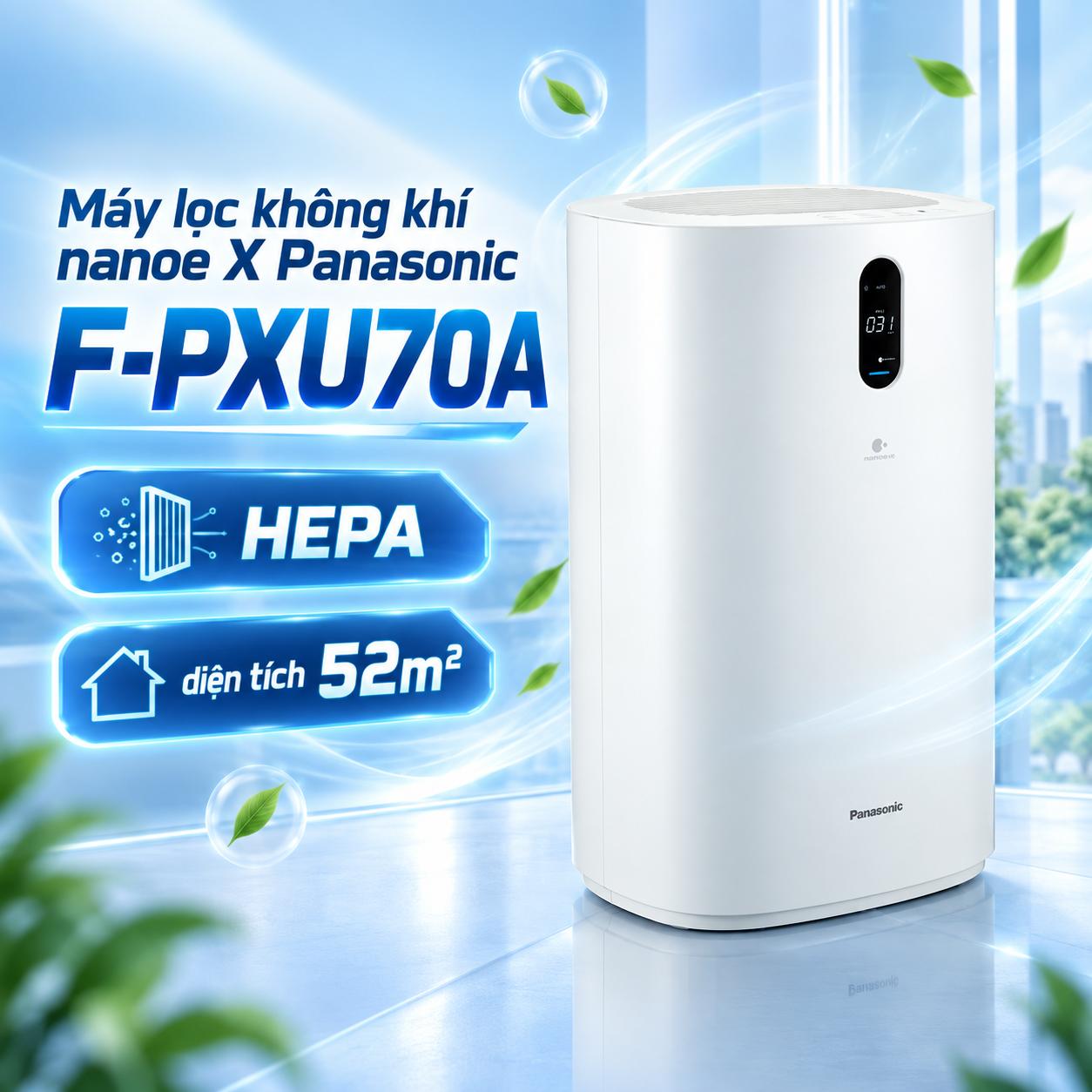Máy lọc không khí nanoe™ X Panasonic F-PXU70A