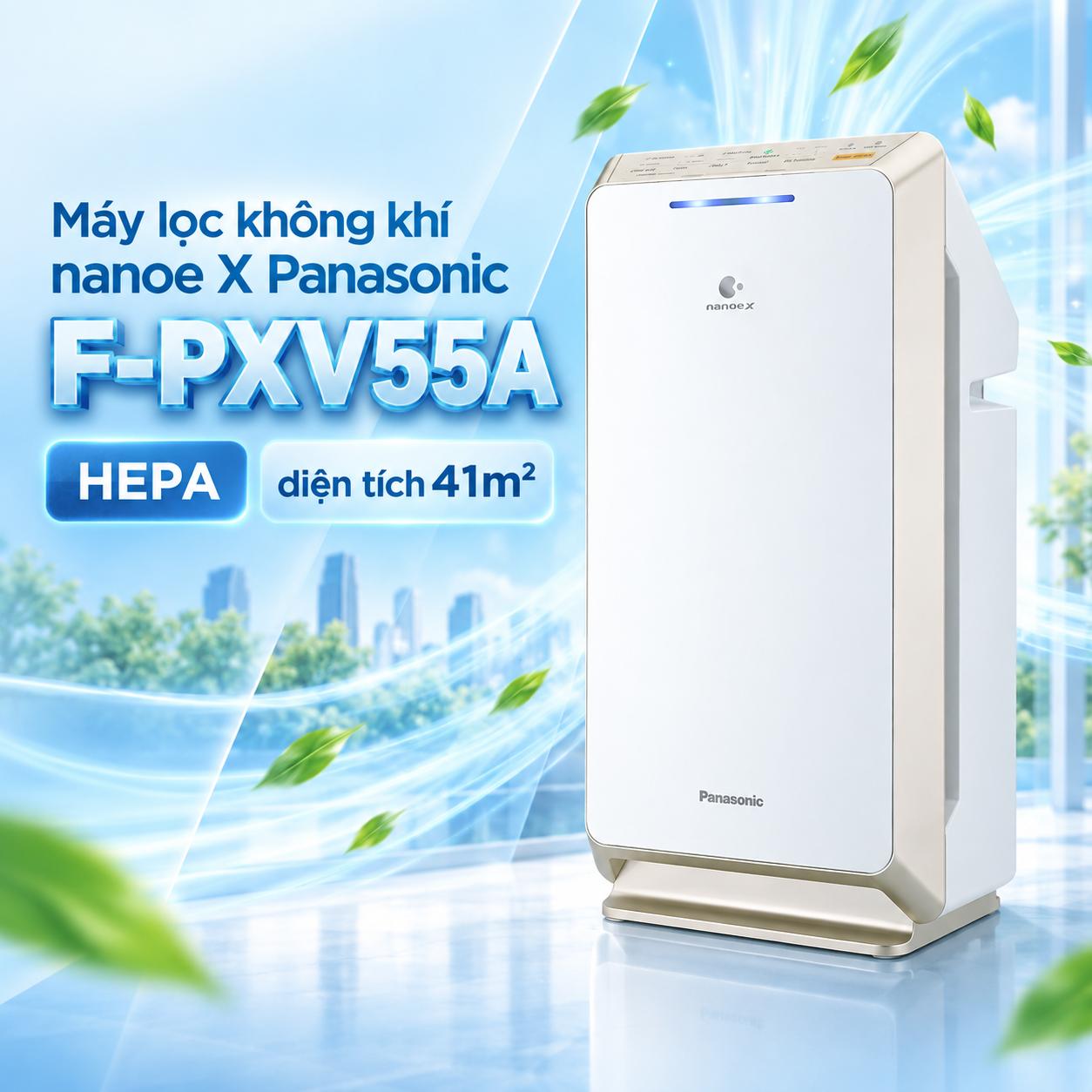 Máy lọc không khí nanoe™ X Panasonic F-PXV55A