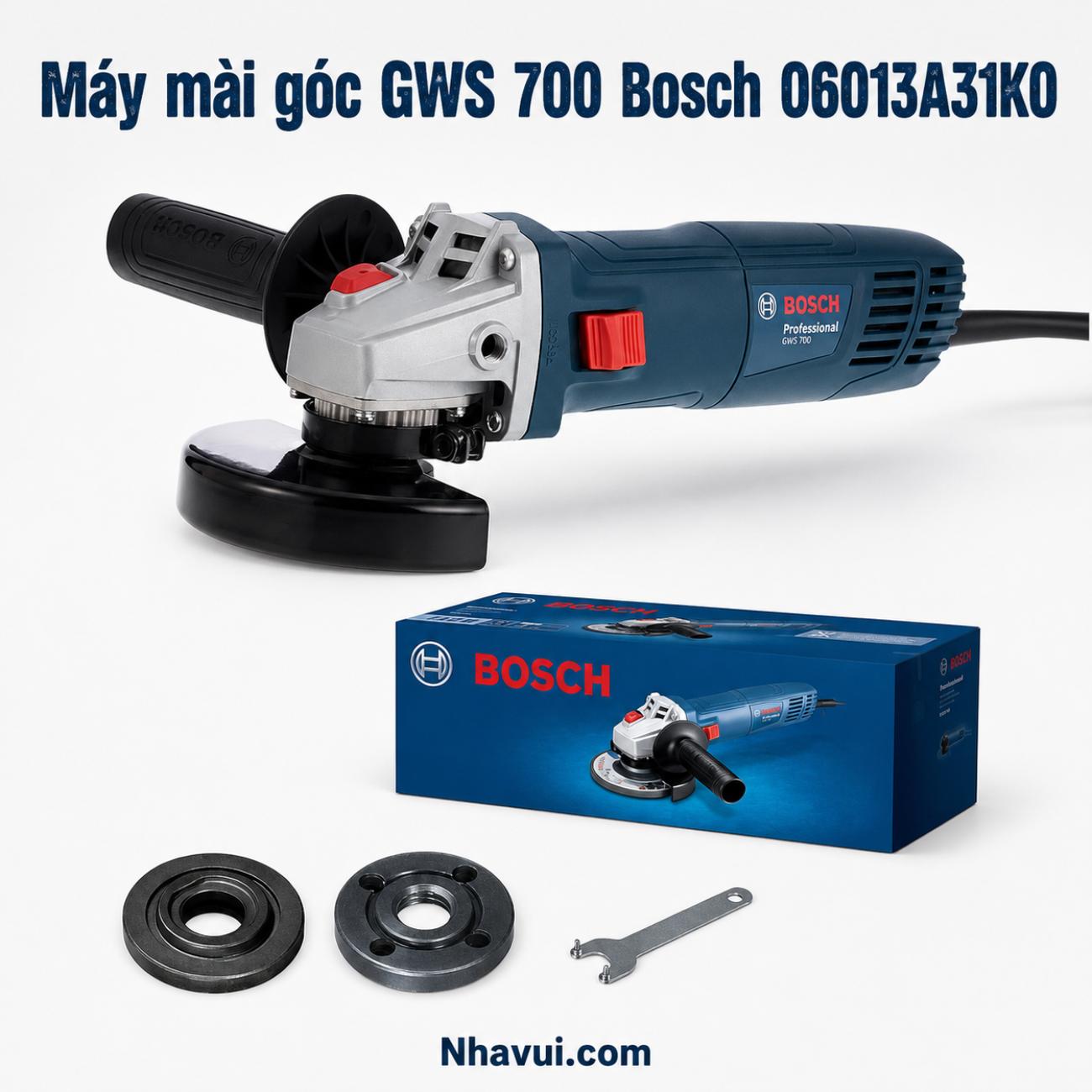 Máy mài góc Bosch GWS 700 700W đĩa 100mm  06013A31K0