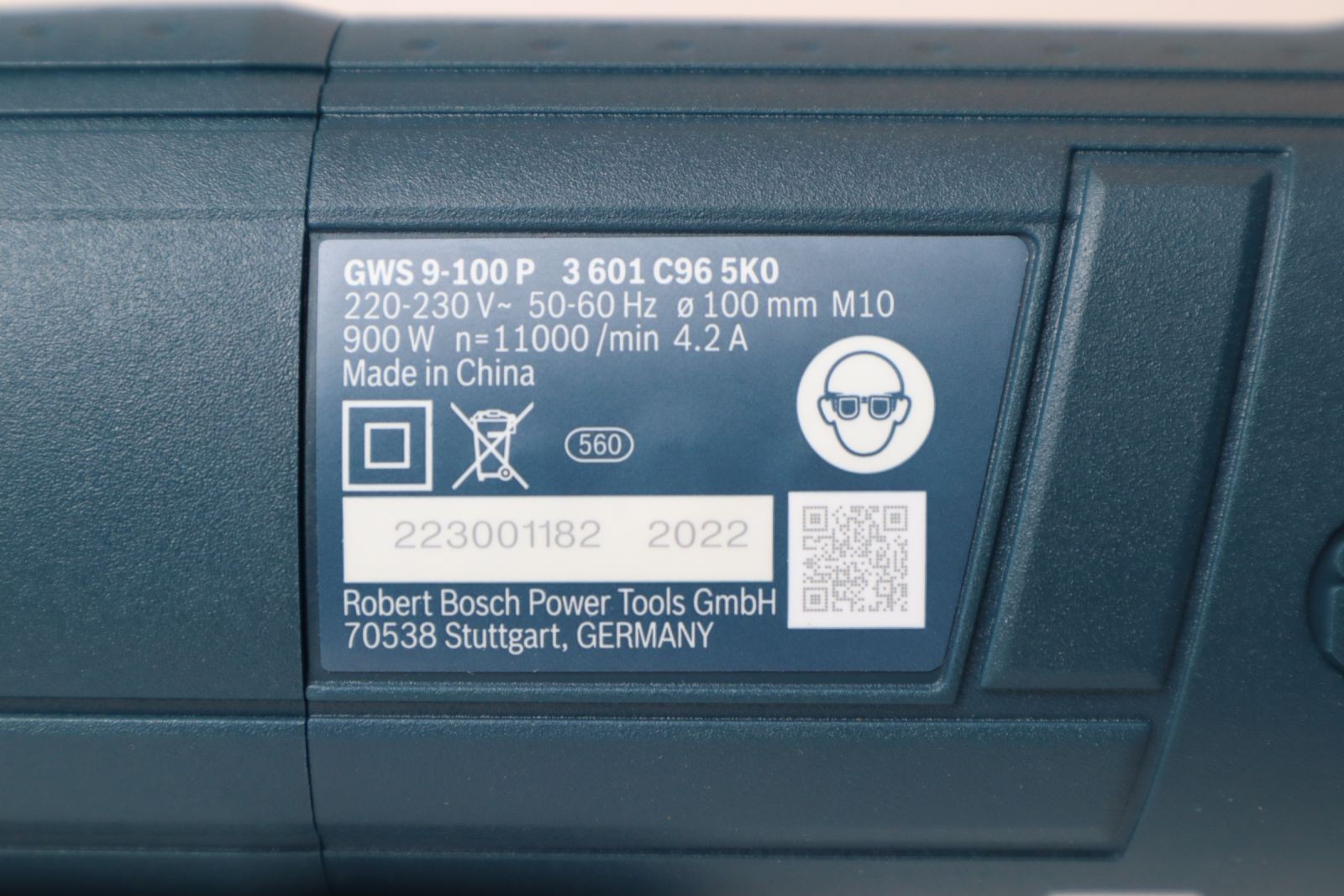 Máy mài góc Bosch GWS 9-100 P 900W đĩa 100 mm, công tắc an toàn (06013965K0)
