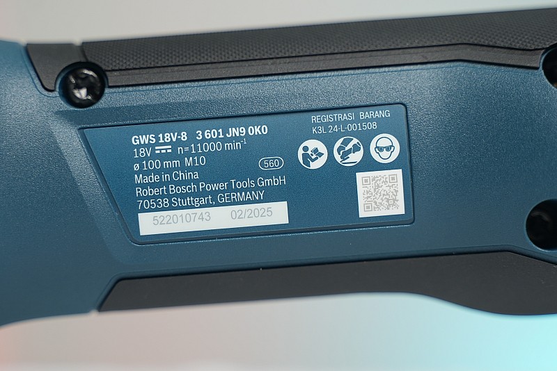 Máy mài góc dùng pin Bosch GWS 18V-8 đĩa 100 mm (thân máy)