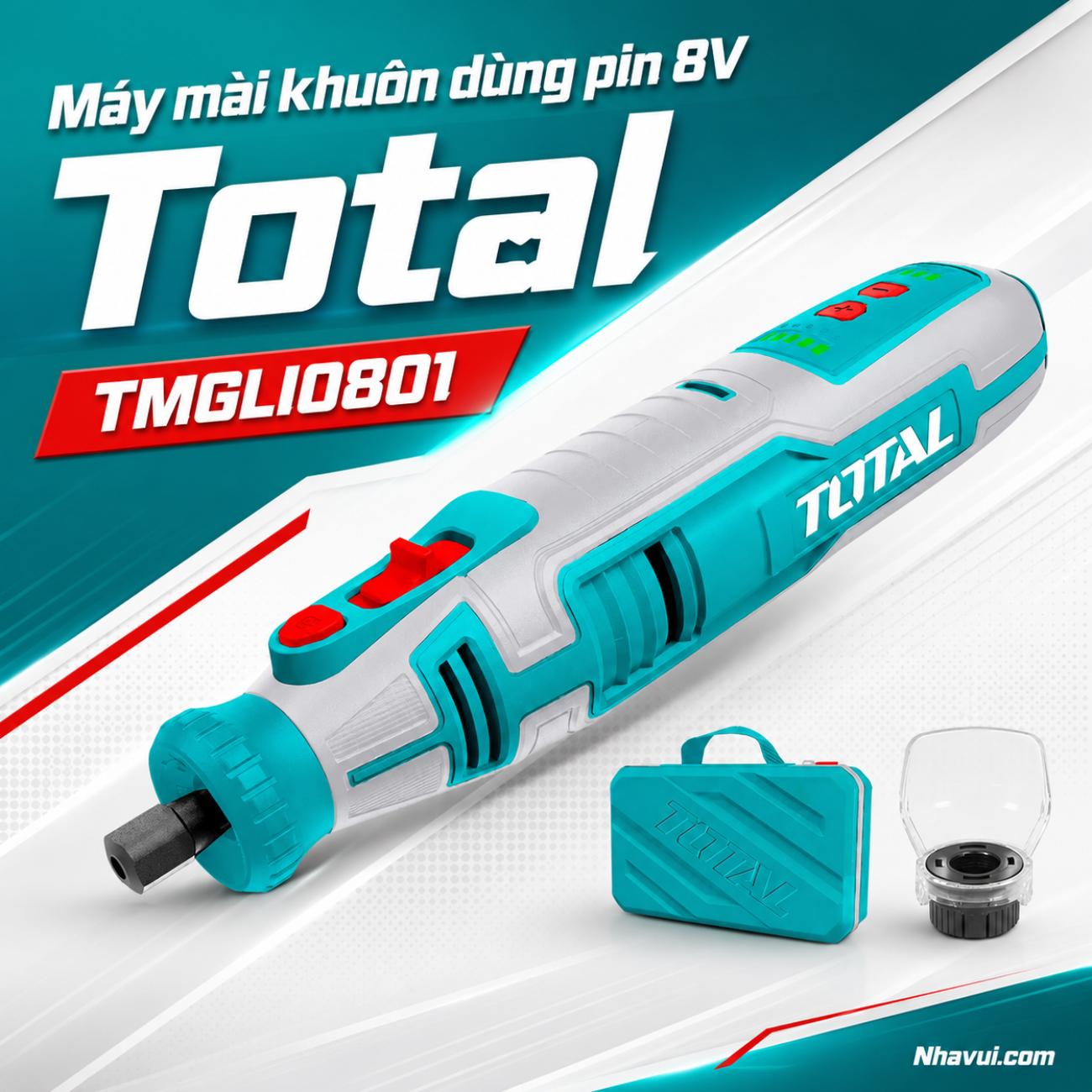 Máy mài khuôn dùng pin Total TMGLI0801 8V