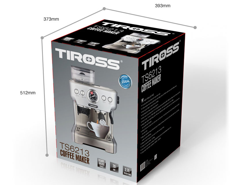 Máy pha cà phê bán tự động Tiross TS6213