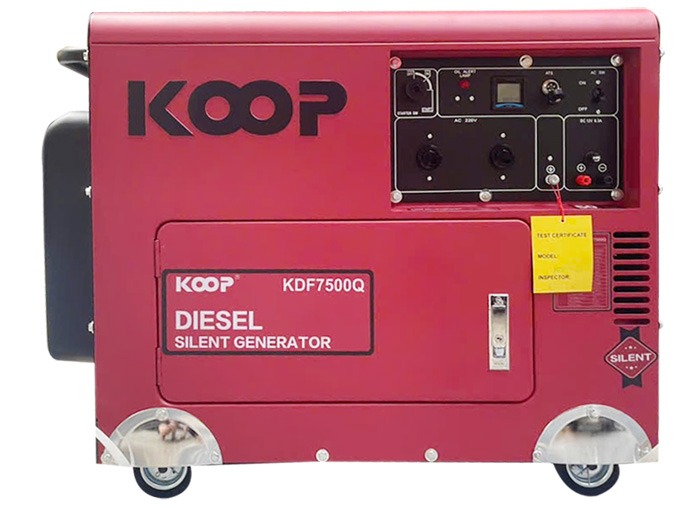 Máy phát điện chạy dầu Koop KDF7500Q 5kW