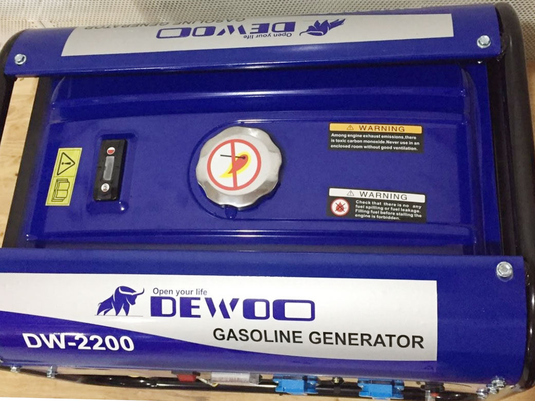 Máy phát điện chạy xăng Dewoo DW-2200 2,2kVA