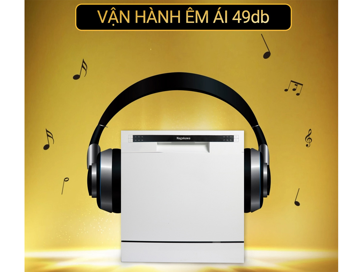 Máy rửa bát 8 bộ Nagakawa NK8D61M