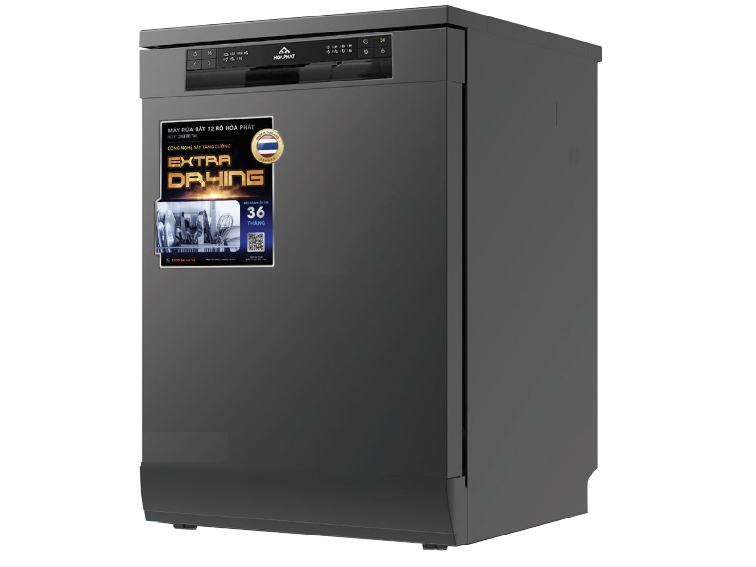 Máy rửa bát bán âm Hòa Phát HD F1206EBB.TM 12 bộ