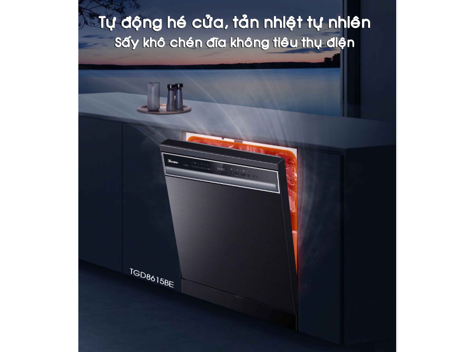 Máy rửa chén bát Texgio TGD8615BE 15 bộ