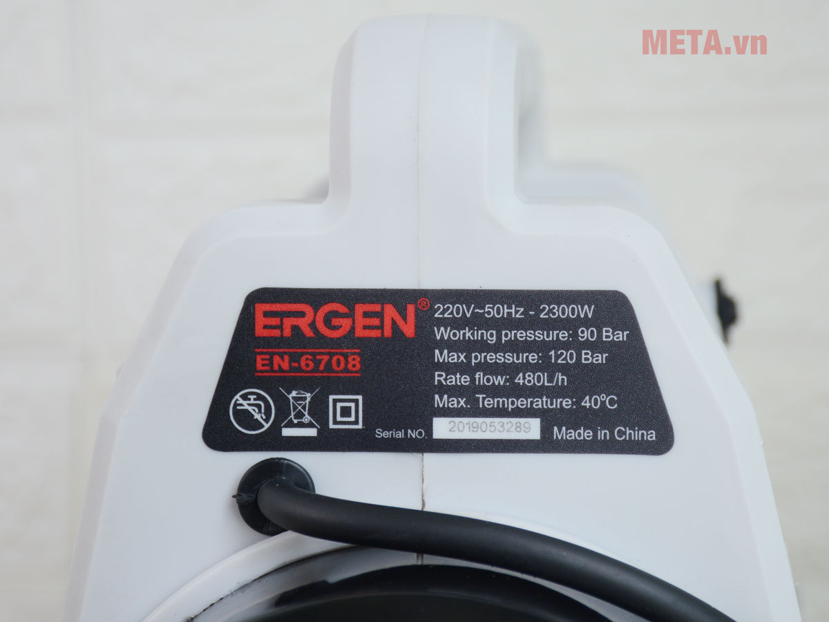 Máy rửa xe gia đình Ergen EN-6708 2300W