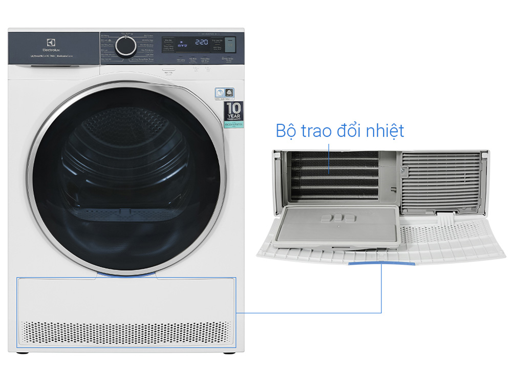 Máy sấy bơm nhiệt Electrolux EDH803Q7WB 8kg