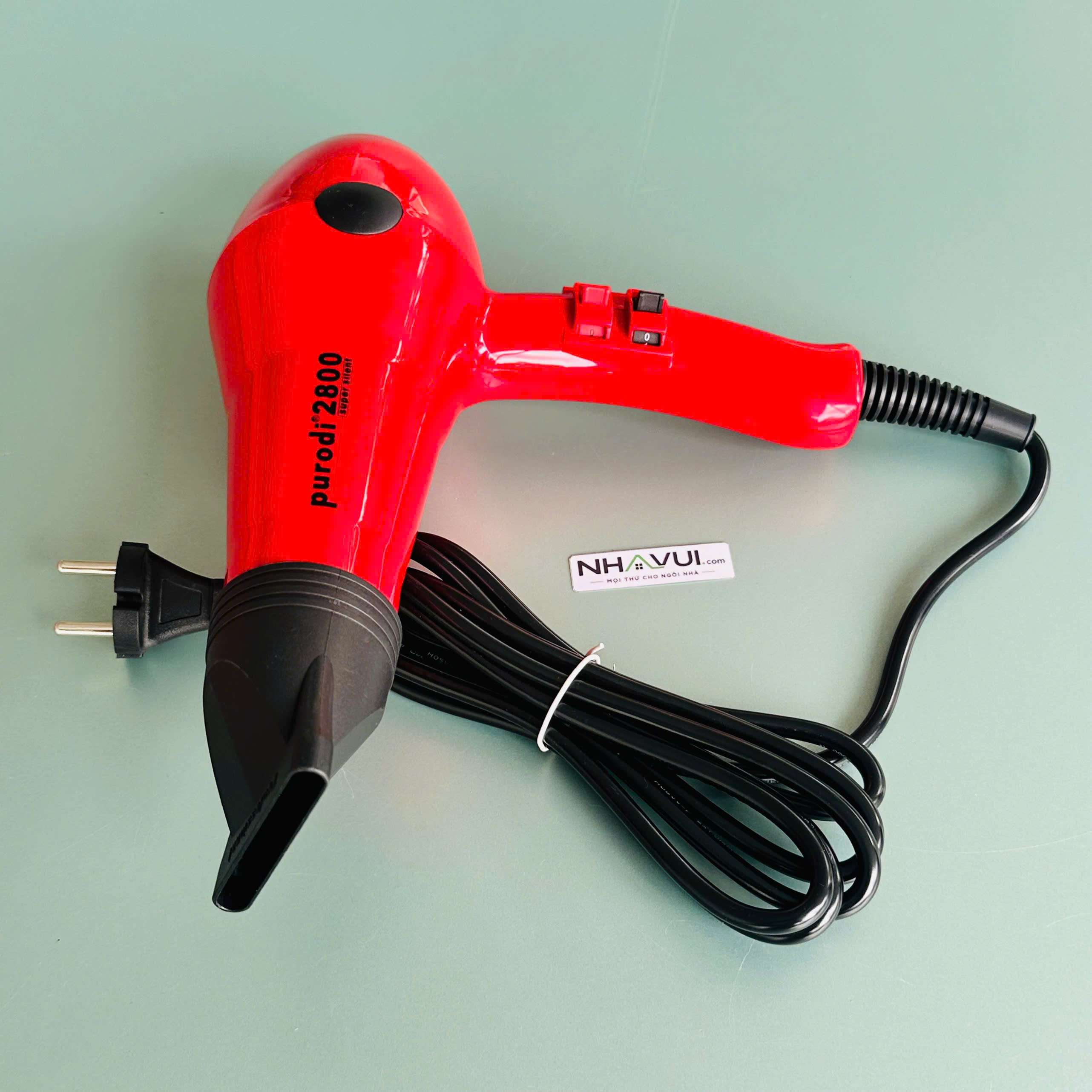 Máy sấy tóc PURODI PLOD 2800 1900W màu đỏ