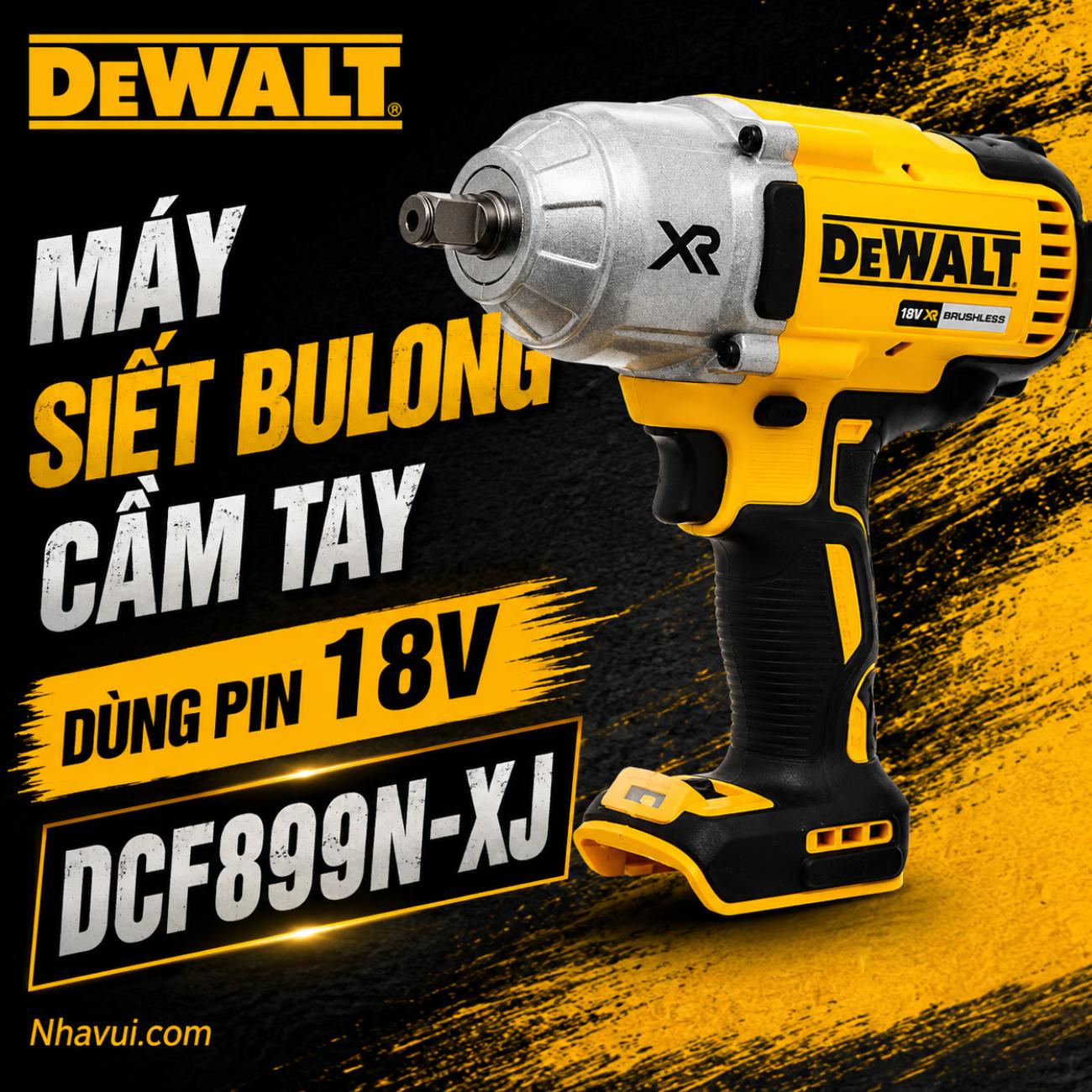 Máy siết bulong cầm tay 18V DeWalt DCF899N-XJ (Chưa Pin & Sạc)