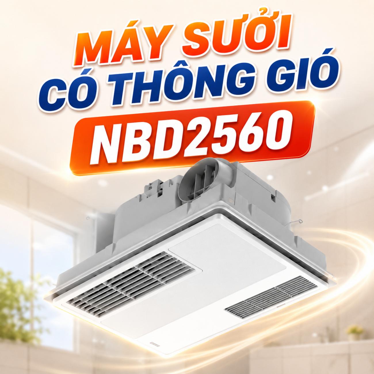 Máy sưởi có thông gió Nanoco NBD2560