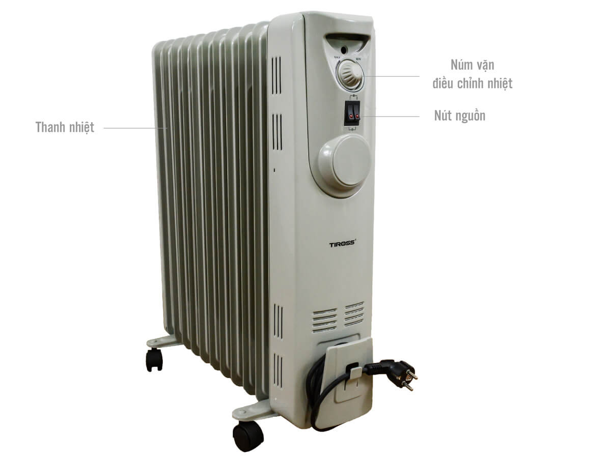 Máy sưởi dầu Tiross TS924 11 thanh