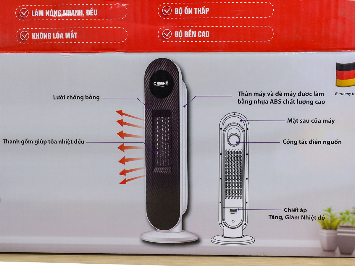 Máy sưởi gốm Creen CR-H79C 2.000W