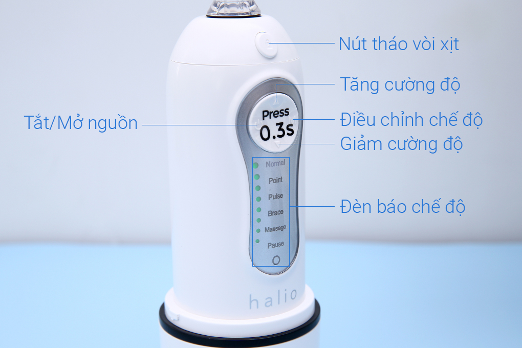 Máy tăm nước cầm tay Halio Professional Cordless Oral Irrigator